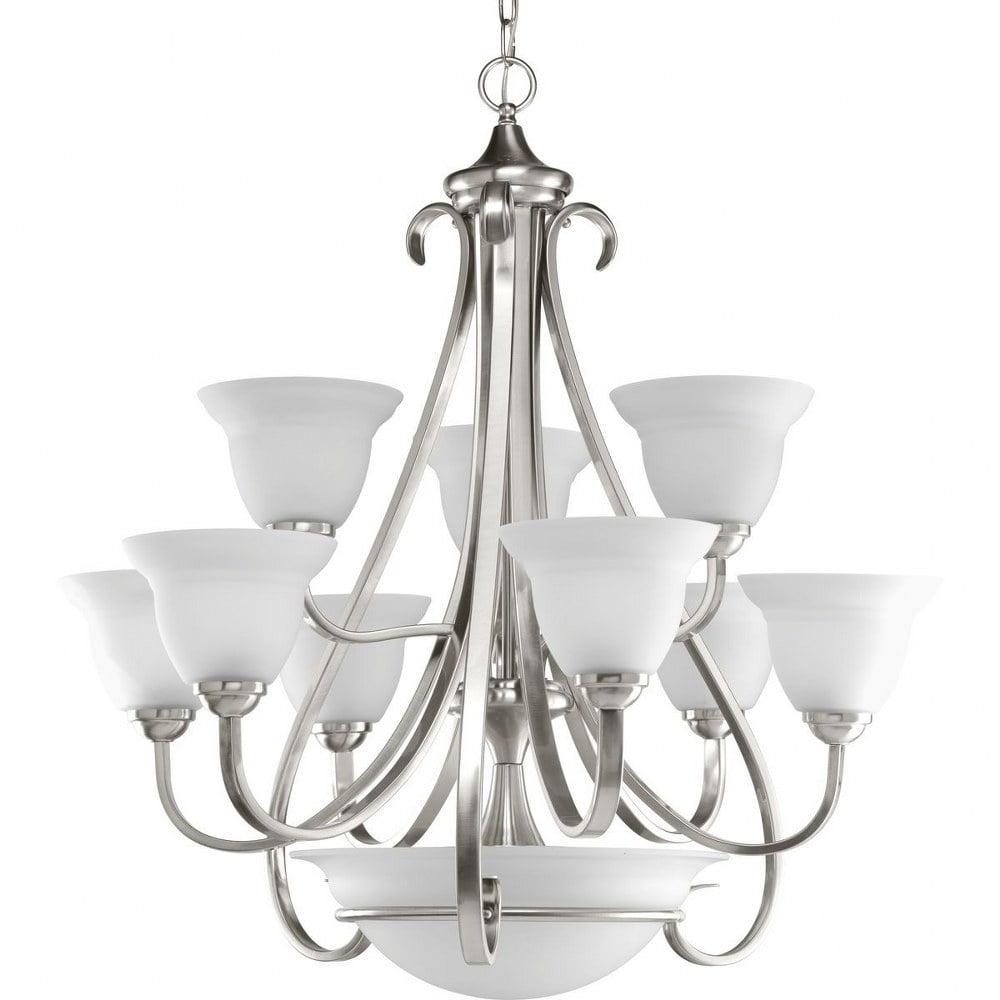 Progress Lighting P4418 Torino 9 Light 32" Wide Chandelier - Nickel