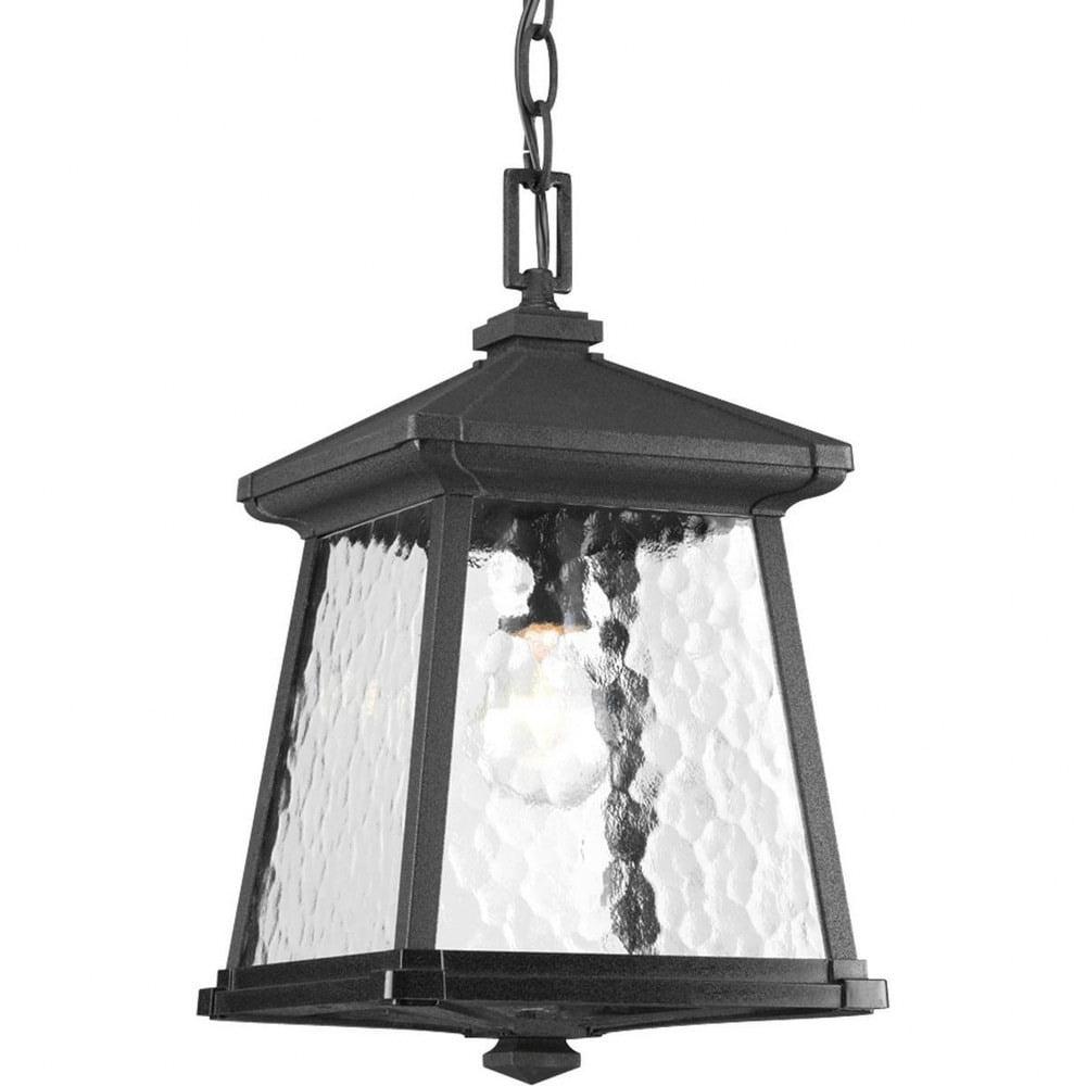 Mac Black Glass Outdoor Hanging Lantern