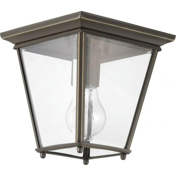 Calais Transparent Square Outdoor Flush Mount