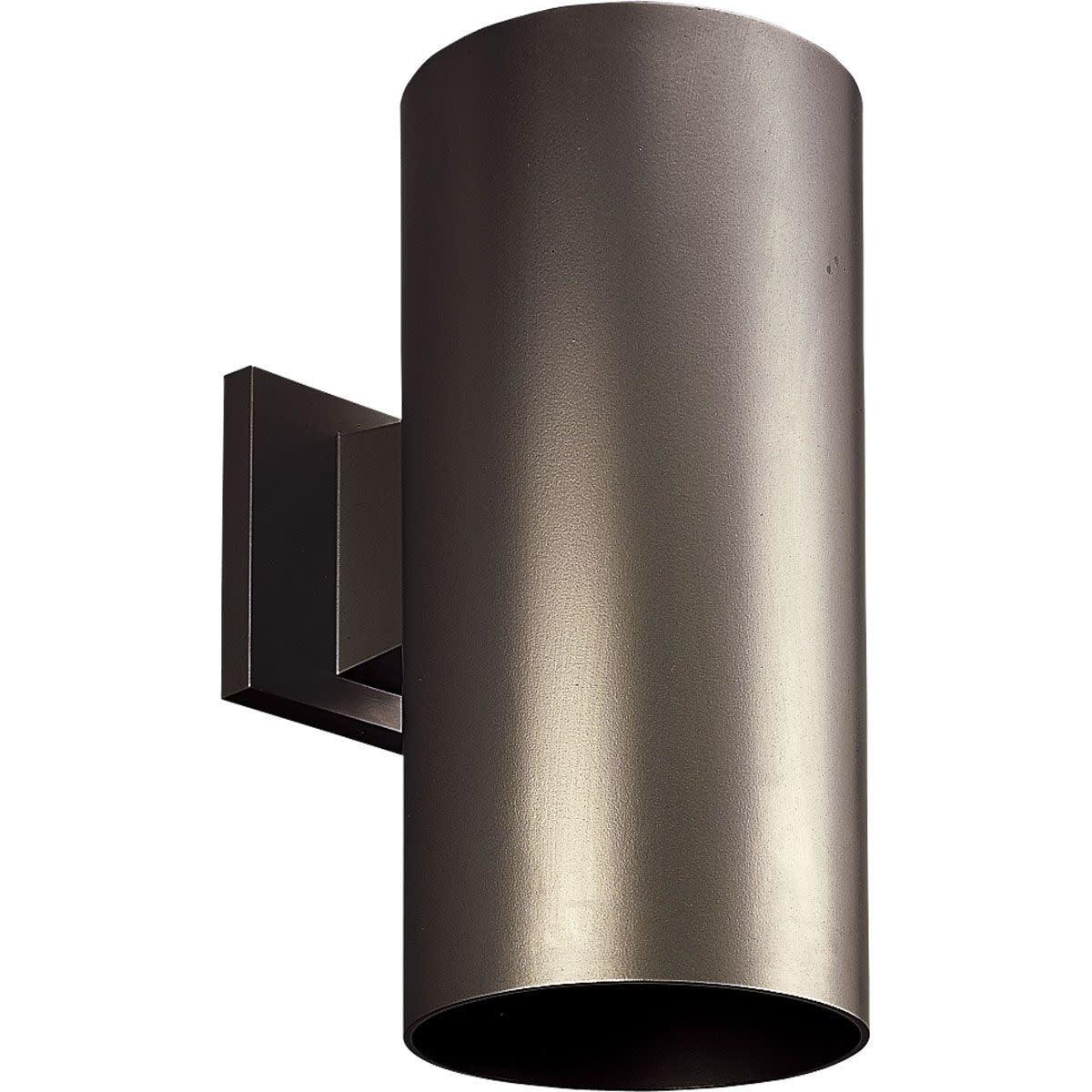 Progress Lighting, Cylinder Collection, 1-Light LED Wall Light, Antique Bronze, Aluminum Material