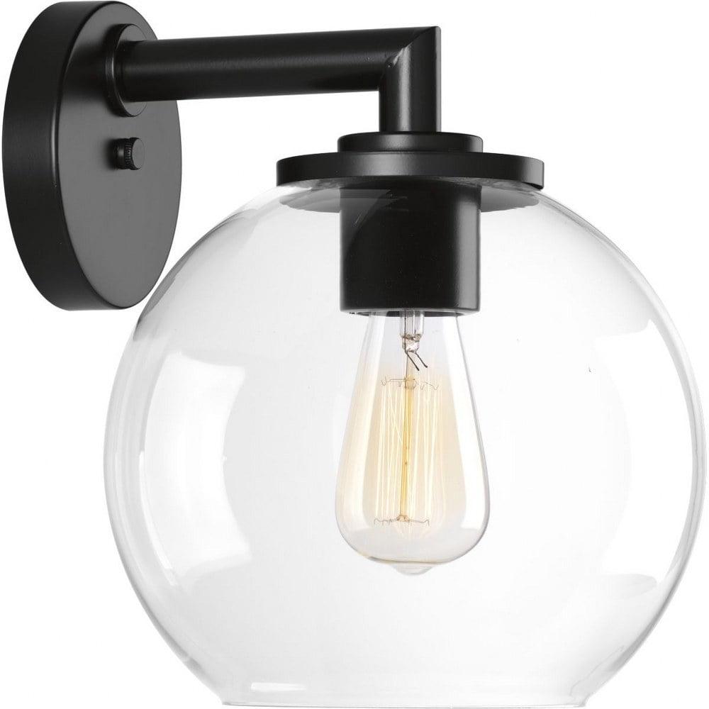 Medium Black Dimmable Direct Wired Outdoor Lantern