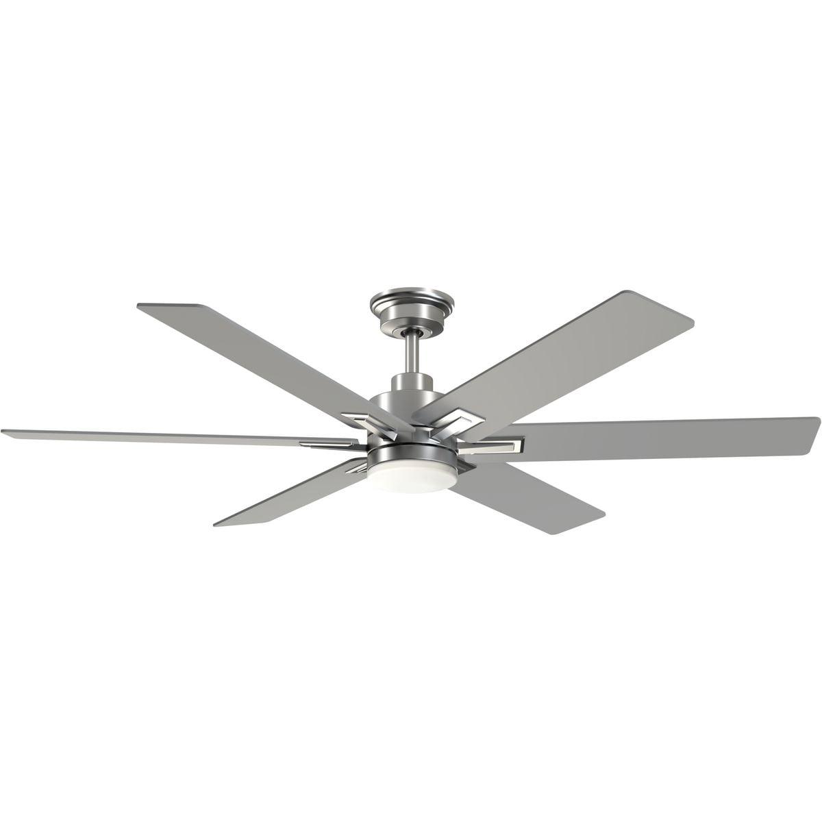 Dallam 60" Brushed Nickel LED Ceiling Fan with Remote