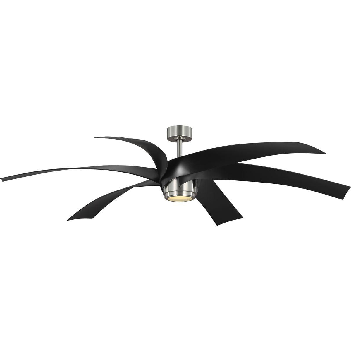 Progress Lighting P250108-30 Insigna 72" 6 Blade Indoor Led Ceiling Fan - Nickel