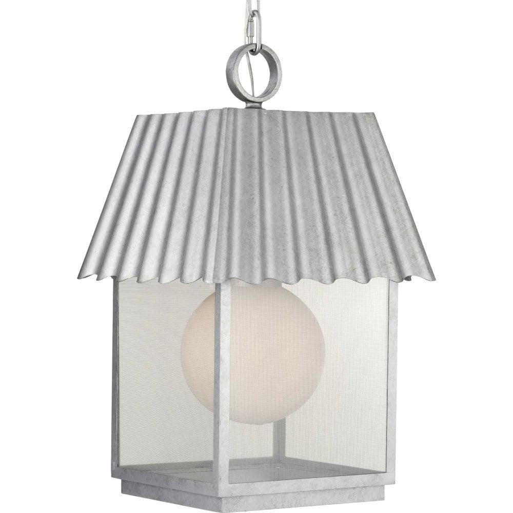 Progress Lighting P550117 Point Dume-Hook Pond 16" Wide Outdoor Pendant - Galvanized