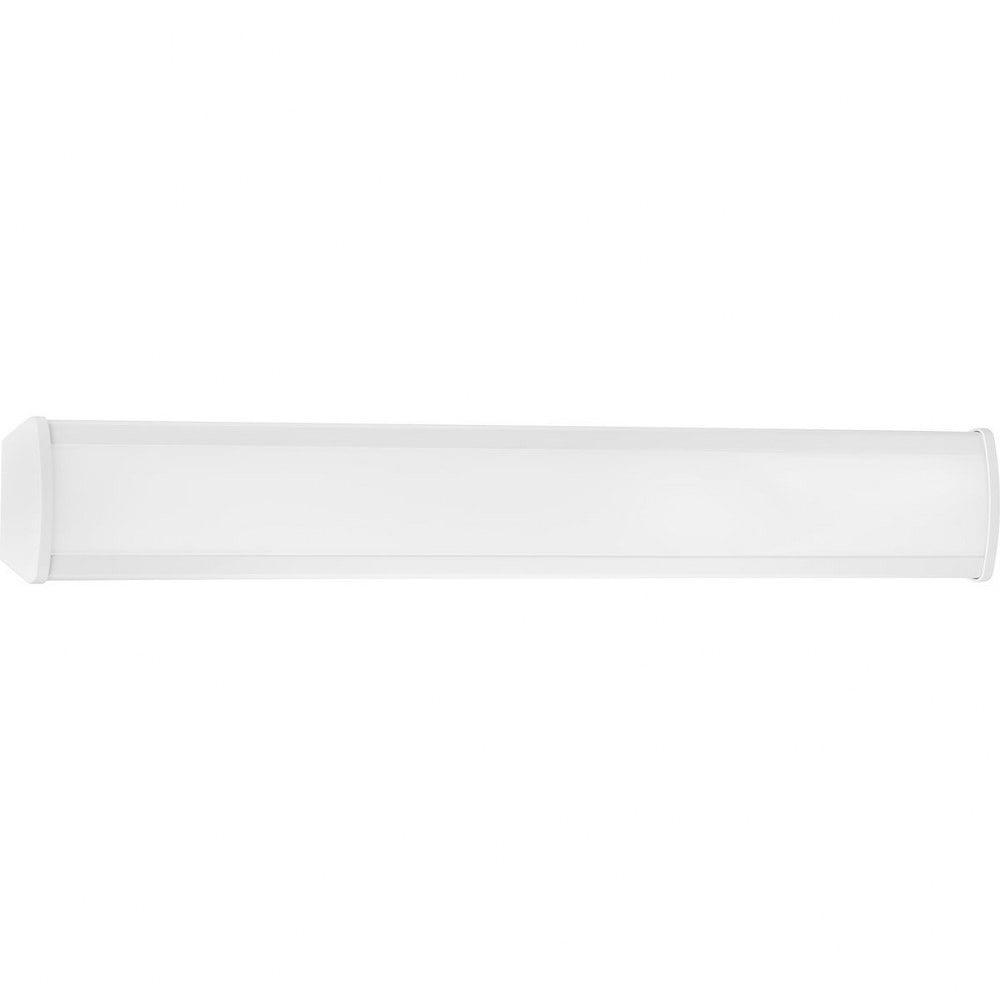 Progress Lighting, Wrap and Strip Collection, 1-Light, LED Wrap Light, White, Acrylic Diffuser, Steel, White Finish