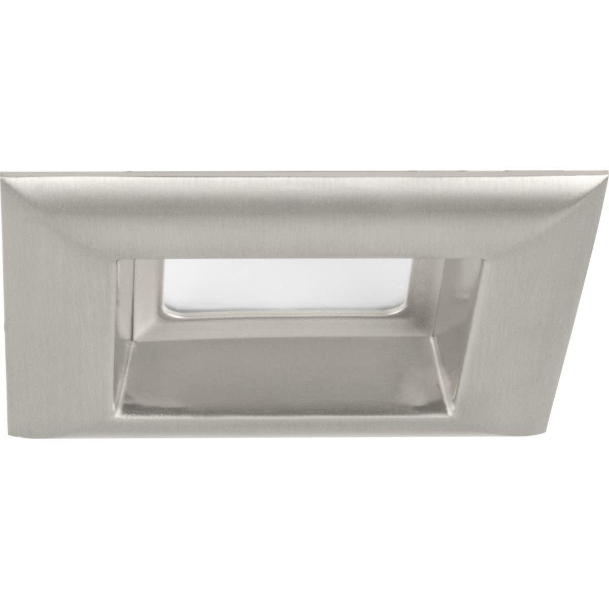 Brushed Nickel 4" LED Square Recessed Trim Light