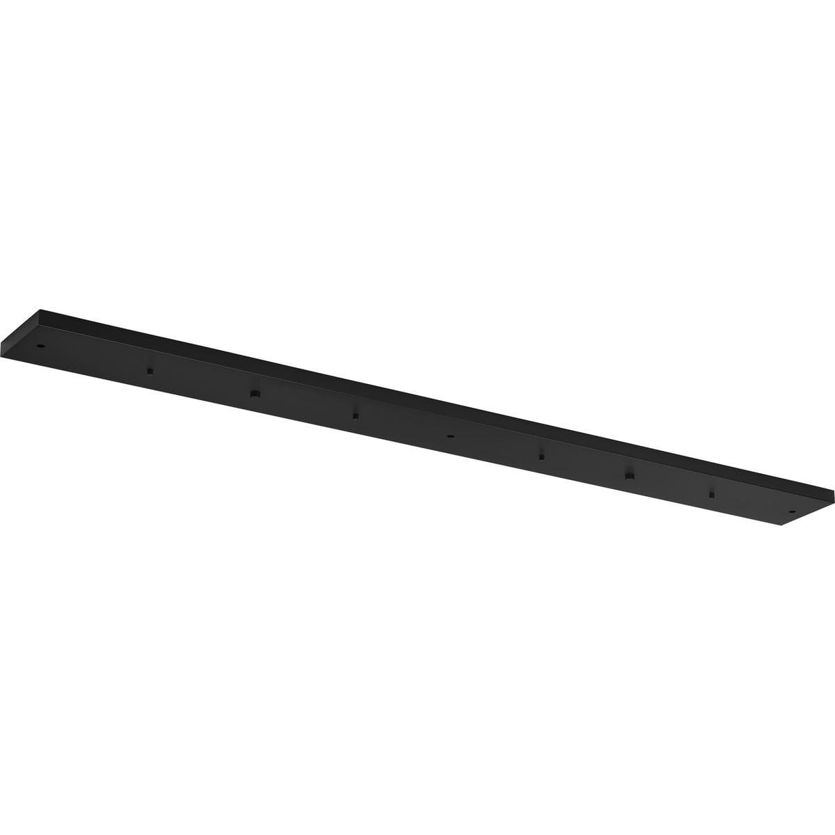 Matte Black 60" Rectangular Pendant Canopy Kit