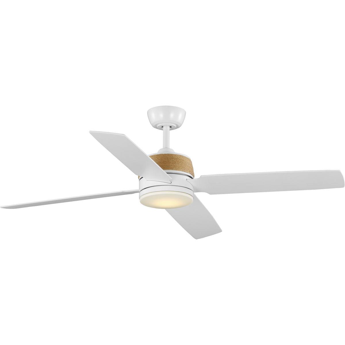 Progress Lighting P250097-30 Shaffer Ii 56" 4 Blade Indoor Led Ceiling Fan - White