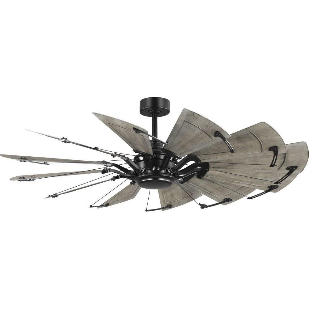 Progress Lighting - Springer II - 12 Blade Ceiling Fan In Farmhouse Style-16.26