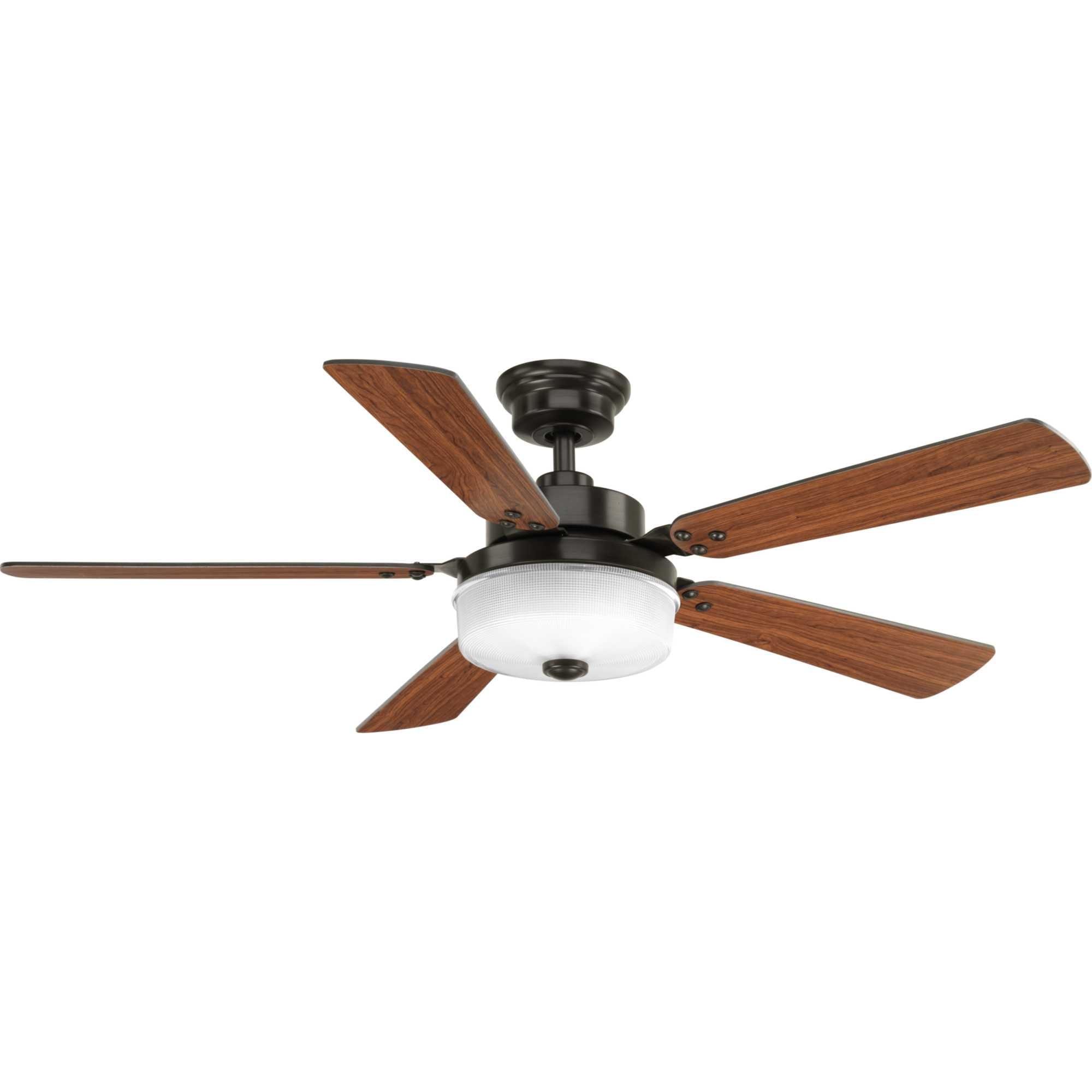 Antique Bronze 52" Ceiling Fan with LED Light and Remote