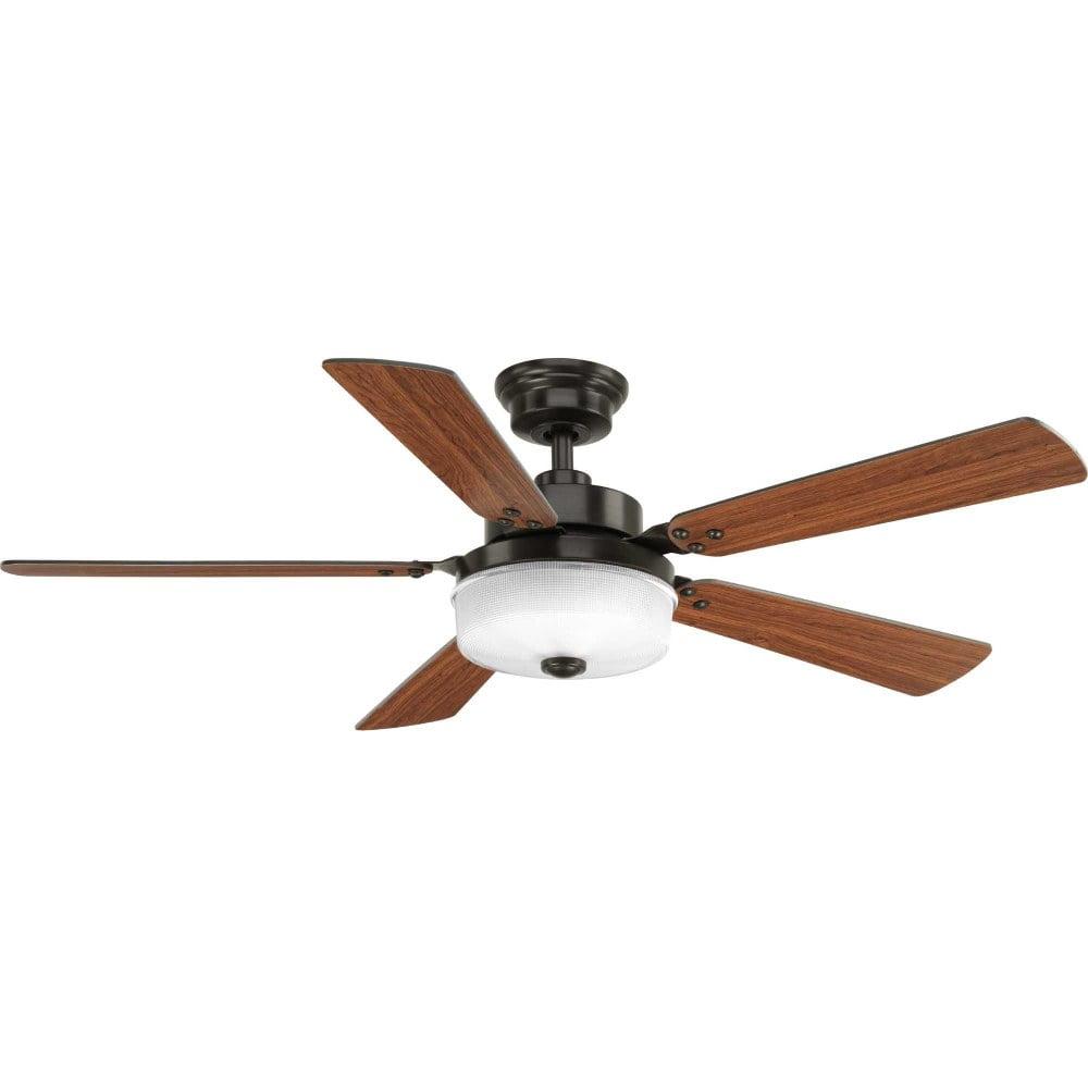 P2578-2030K-Progress Lighting-Tempt - Wide - Ceiling Fan - 1 Light - Handheld Remote in Transitional style - 52 Inches wide by 14.75 Inches