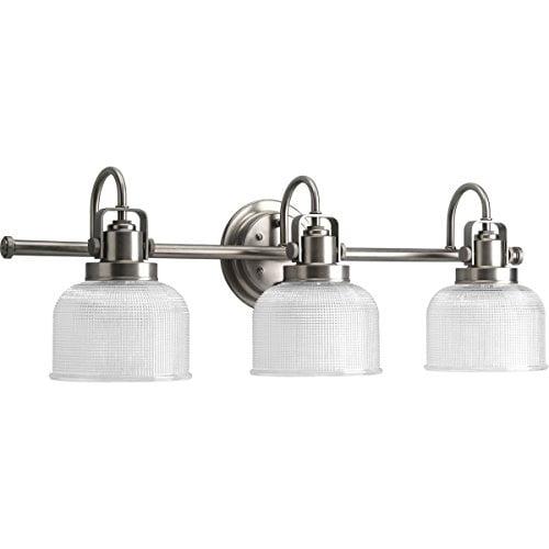 Rosser 3 Light Ribbed Dimmable Vanity Light