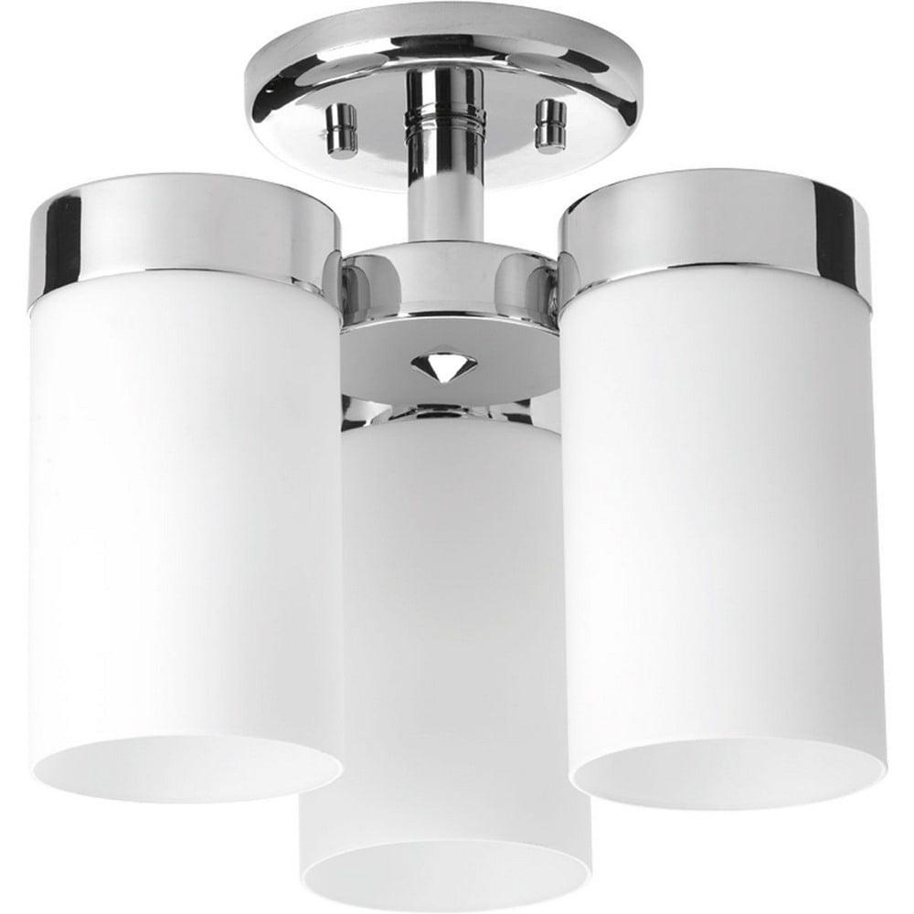 Preston 3 Light Glass Semi Flush Mount