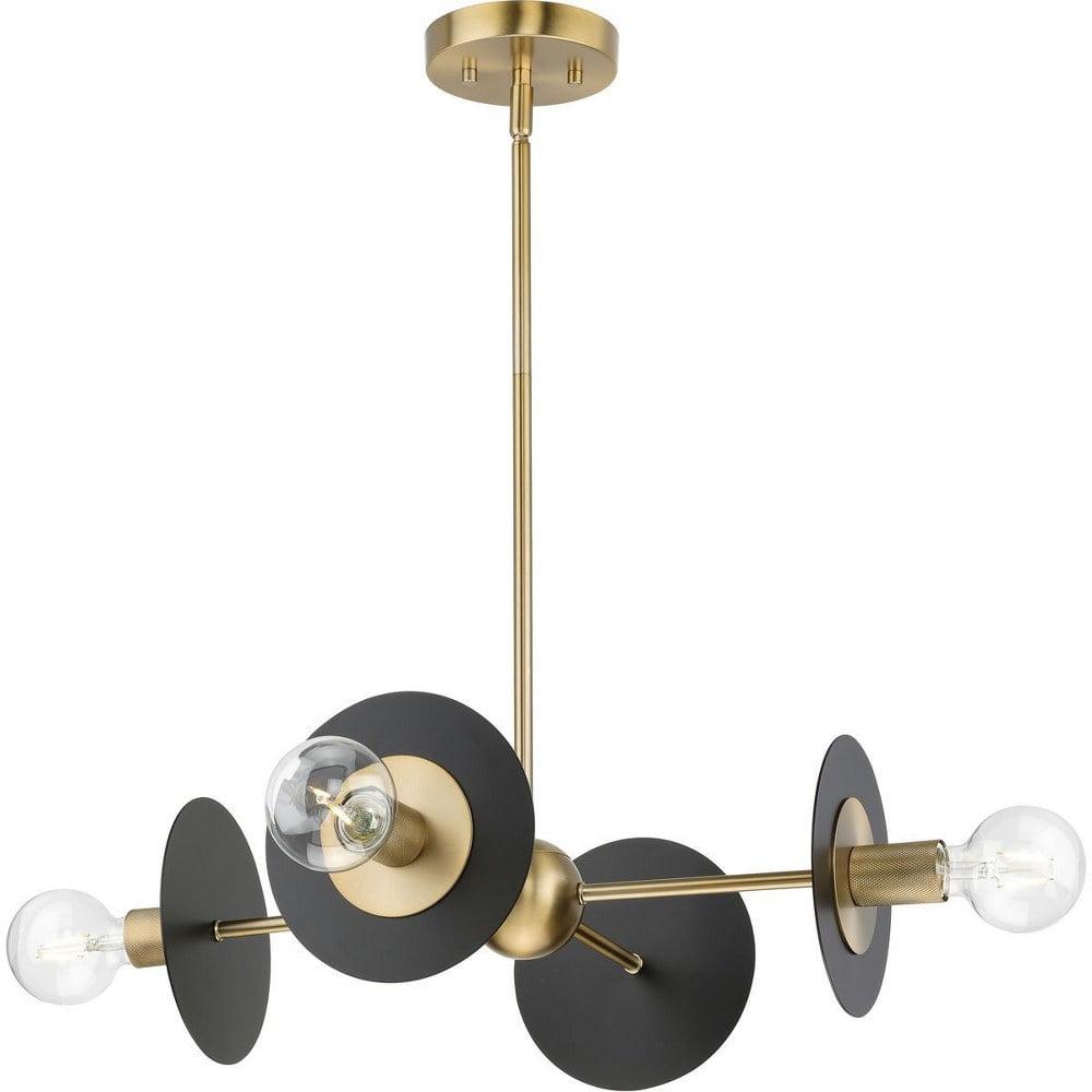 Trimble Brushed Bronze Sputnik 4-Light Chandelier