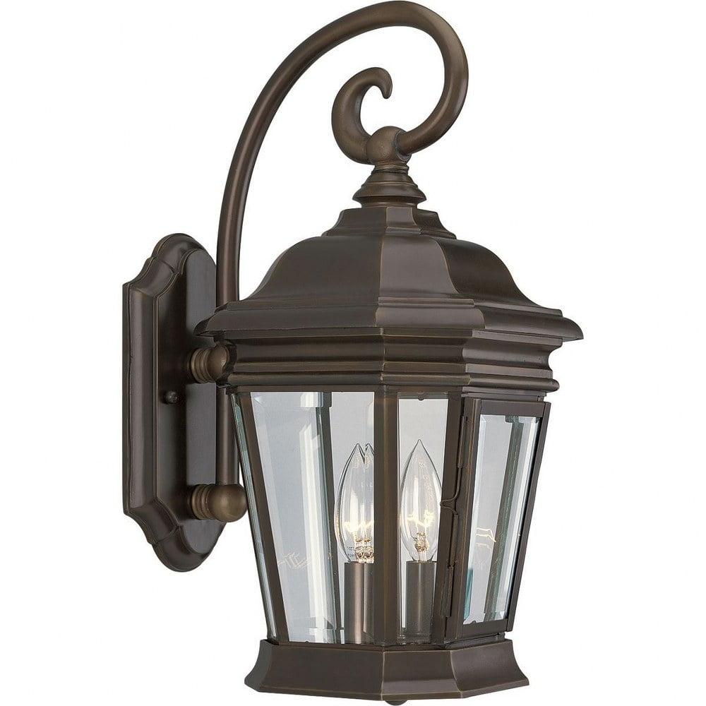 Crawford Bronze Direct Wired Lantern Sconce