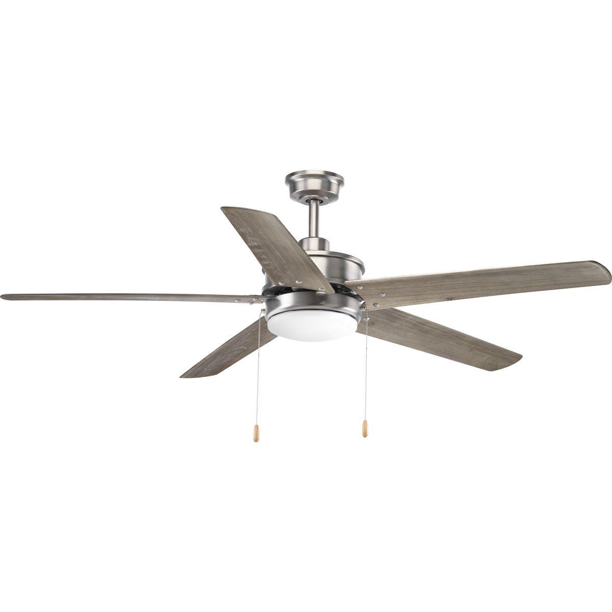 Progress Lighting Whirl 60 Whirl 60" 5 Blade Indoor Ceiling Fan - Nickel