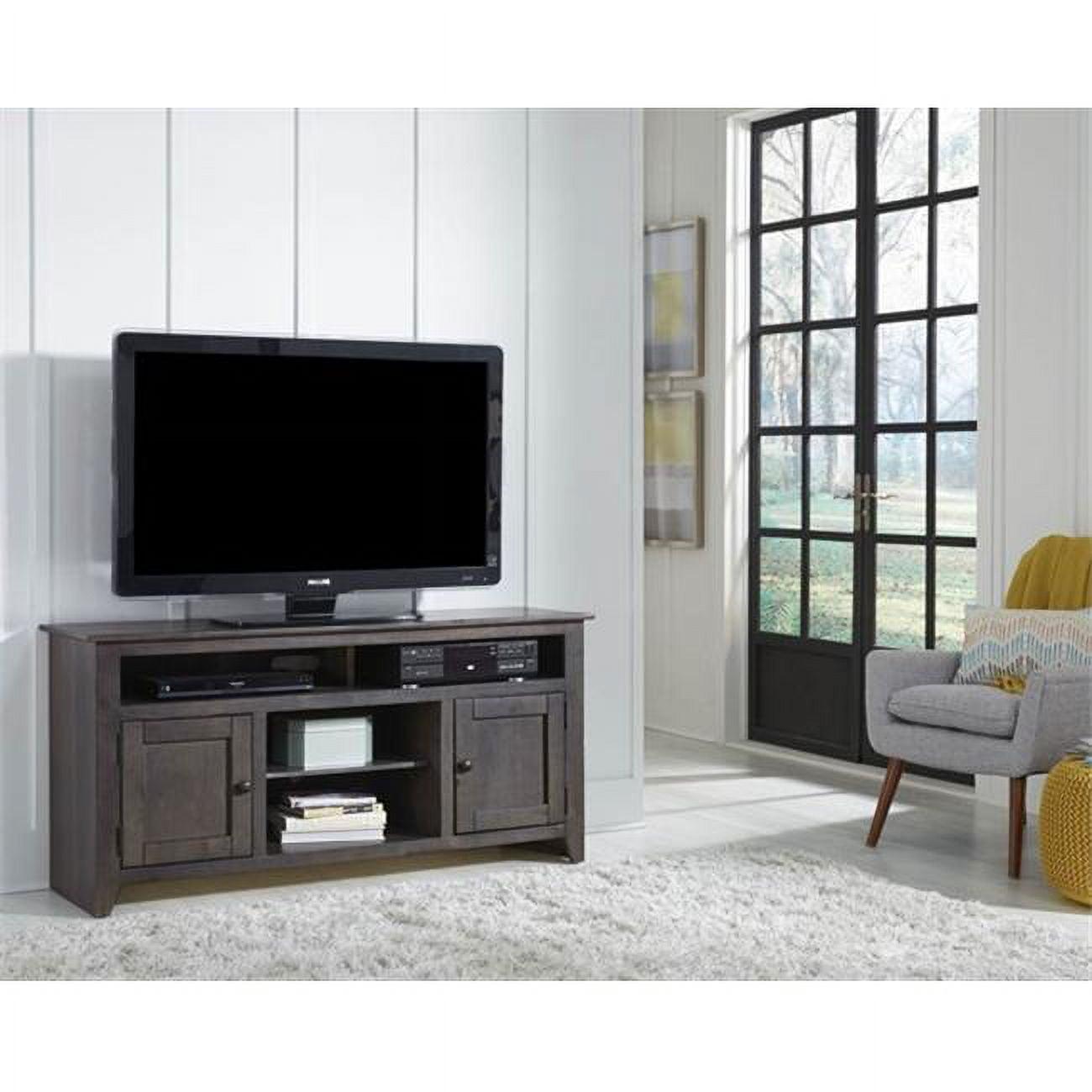 Rio Bravo Gray 58" Transitional Media Console with Cabinet