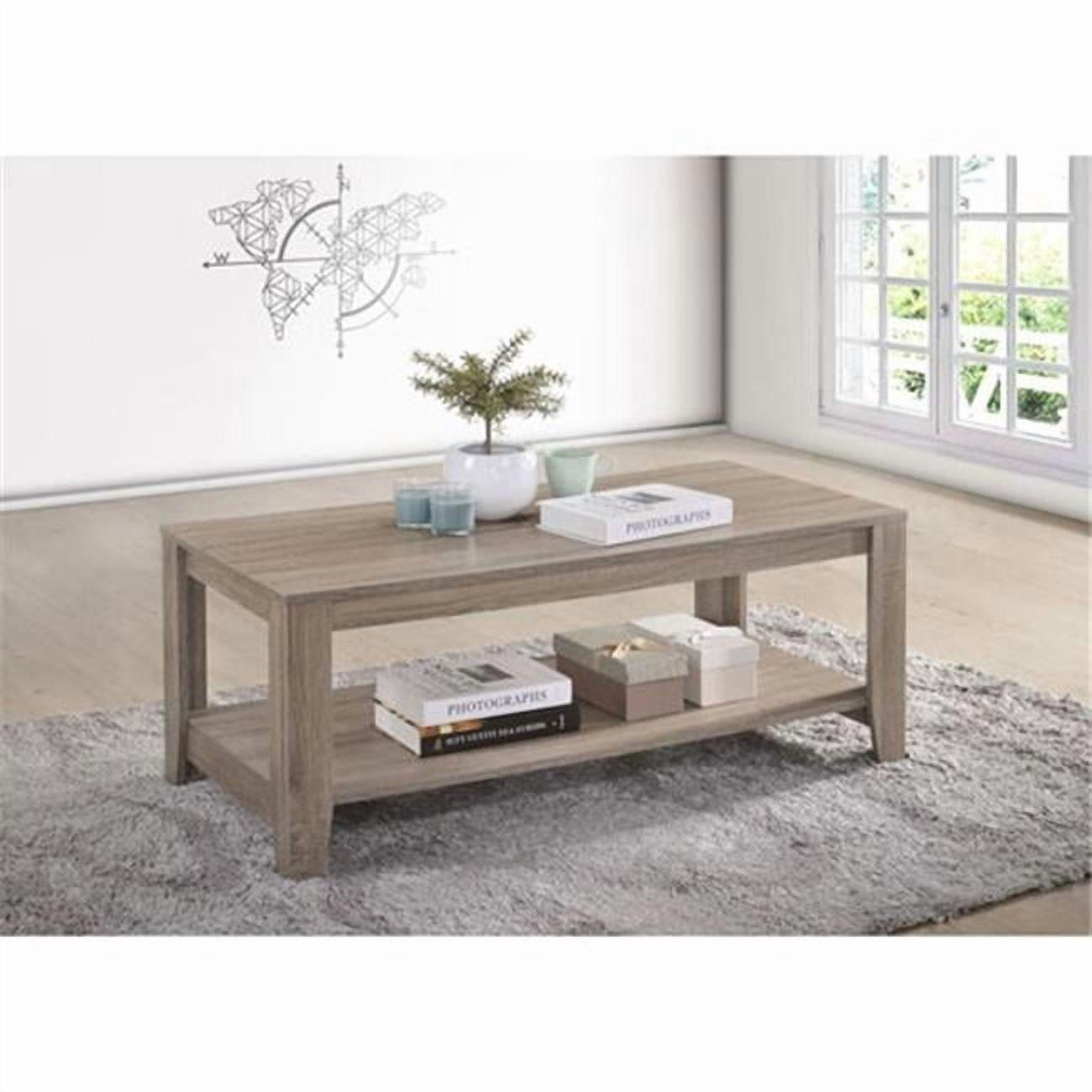 Progressive Furniture Barry Engineered Wood Cocktail Table in Dark Taupe Gray