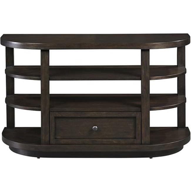 Progressive Furniture Grove Park Wood Sofa/Console Table Chocolate Brown