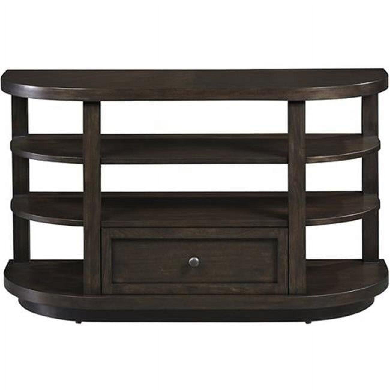 Progressive Furniture Grove Park Wood Sofa/Console Table Chocolate Brown
