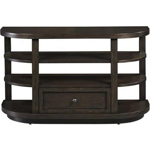 Progressive Furniture Grove Park Wood Sofa/Console Table Chocolate Brown