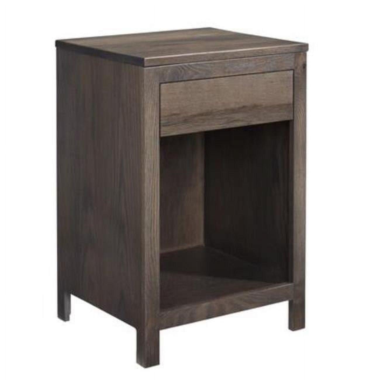 Jakob Transitional Brown Nightstand with Cedar Interior Drawer