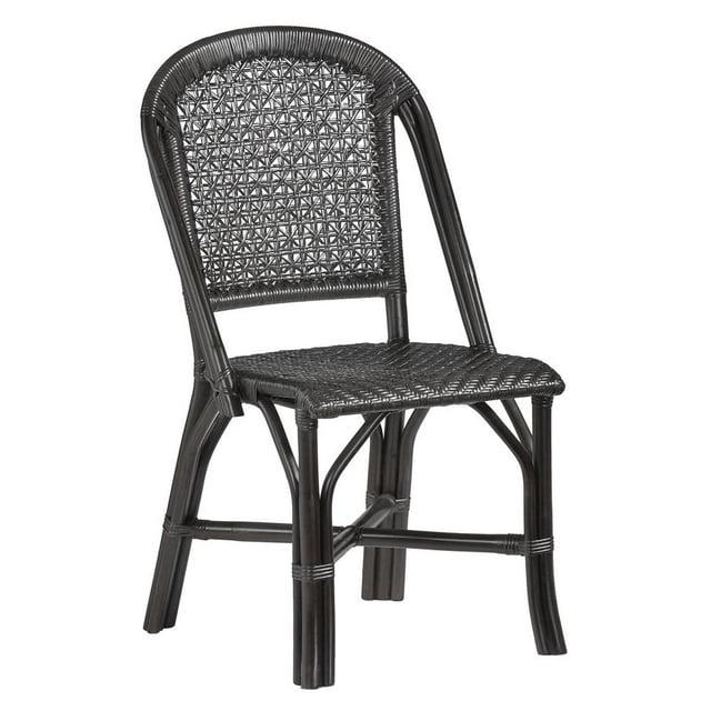 Progressive Furniture  Louie Dining Room Accent Side Dining Chair, Black - Set of 2