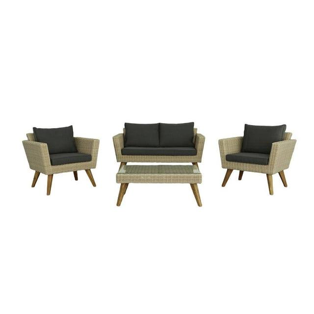 Latitude Run® Larkone 4 Piece Sofa Seating Group with Cushions