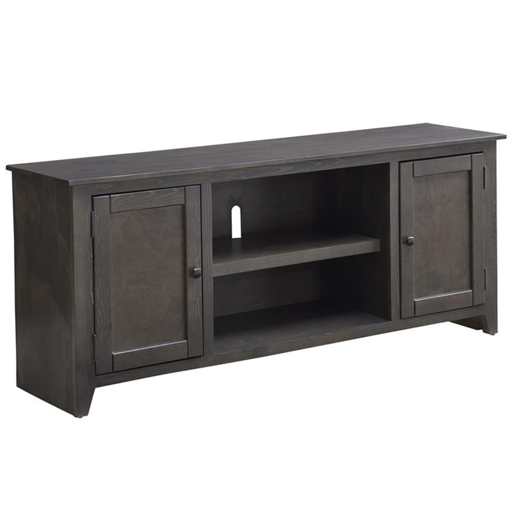 Progressive Furniture Outlaw Wood 68" TV Entertainment Console In Saddle Brown