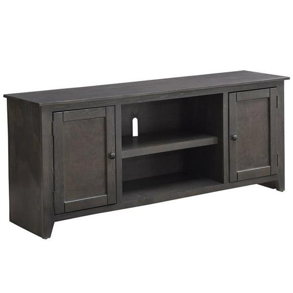 Progressive Furniture Outlaw Wood 68" TV Entertainment Console In Saddle Brown