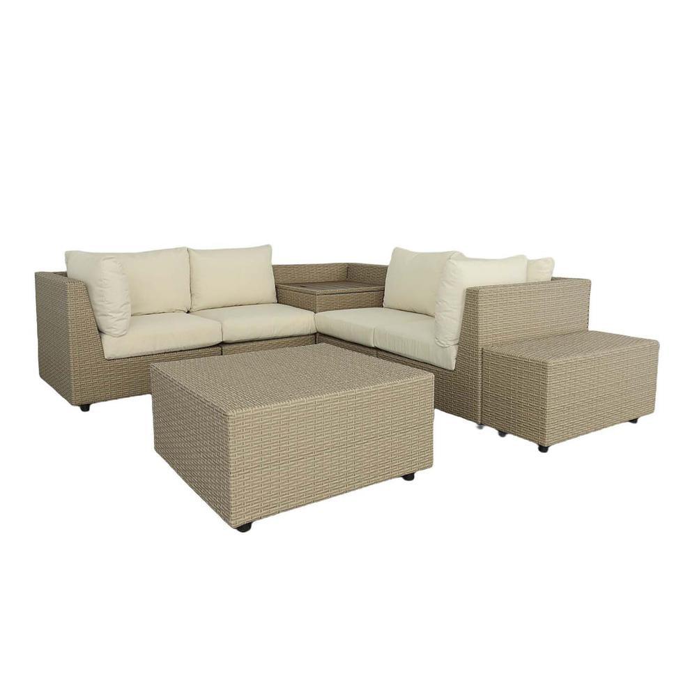 7 Piece Sectional Seating Group with Cushions