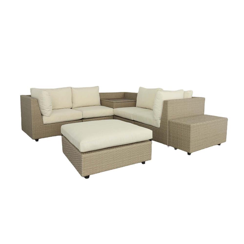 7 Piece Sectional Seating Group with Cushions