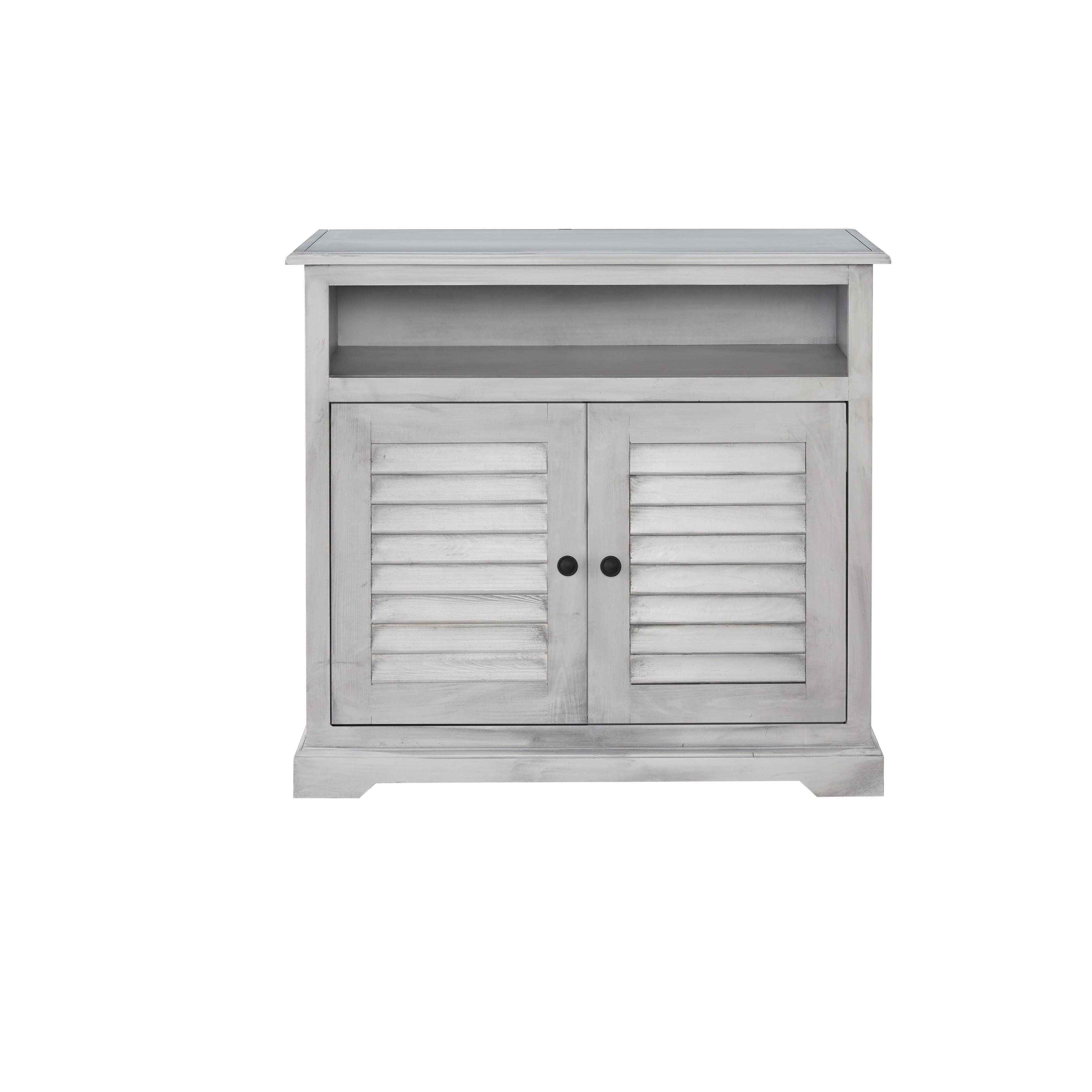 Progressive Furniture Shutter Lane Gray Wood Accent Chest