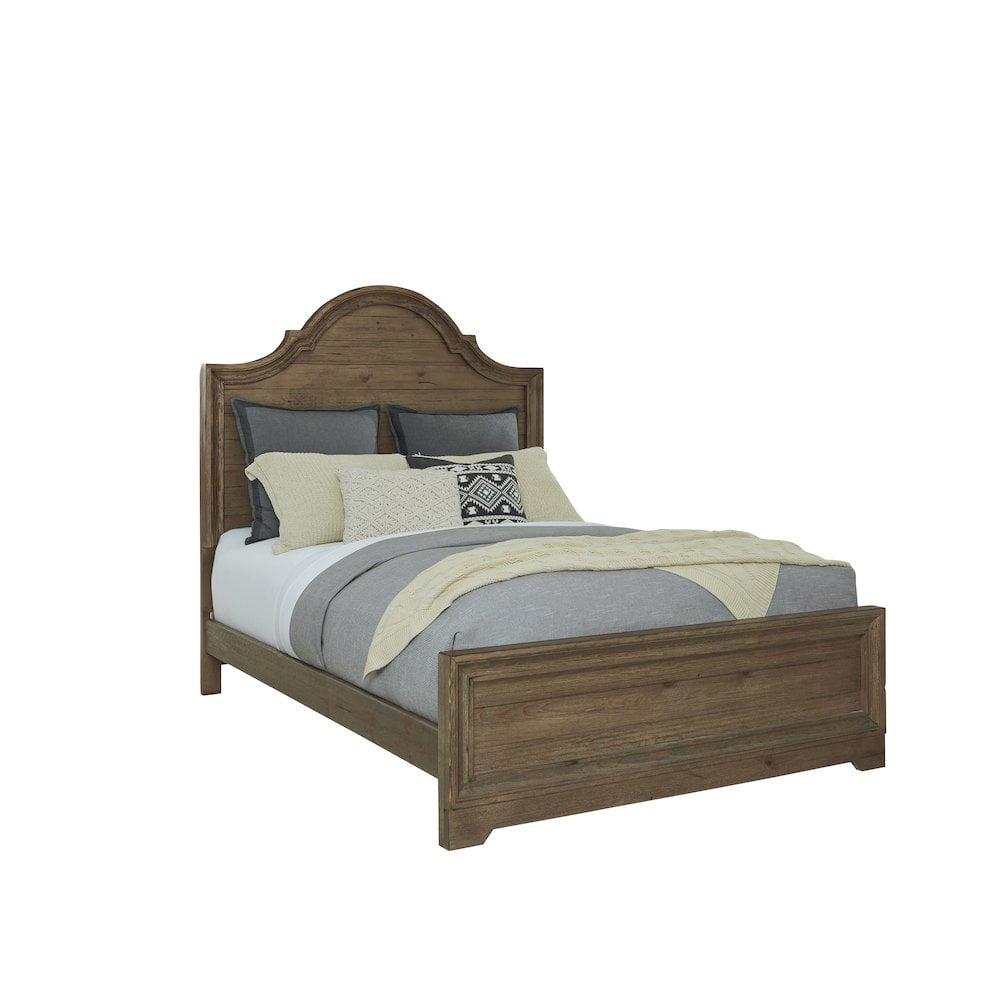 Progressive Furniture Wildfire Wood King Panel Bed in Caramel Tan