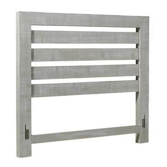 Progressive Furniture Willow Wood Queen Slat Headboard in Gray Chalk