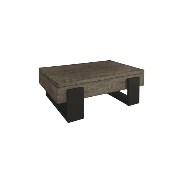 Progressive Furniture Winter Park Wood Lift-Top Cocktail Table in Brown/Black