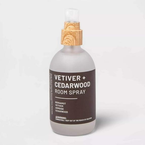 Vetiver and Cedarwood Room Spray Air Freshener 3.38 fl oz - Threshold™: Freshener, Phthalate-Free