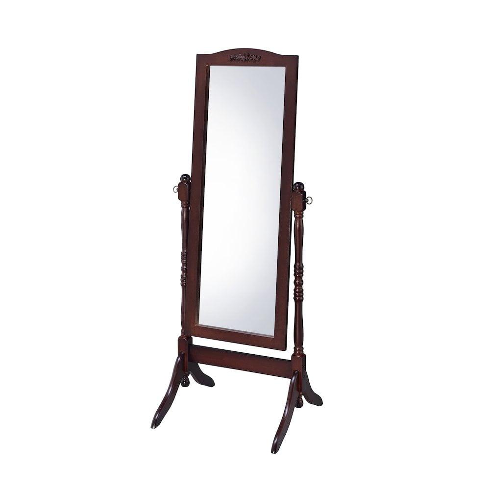 Victoria Walnut Full-Length Freestanding Cheval Mirror