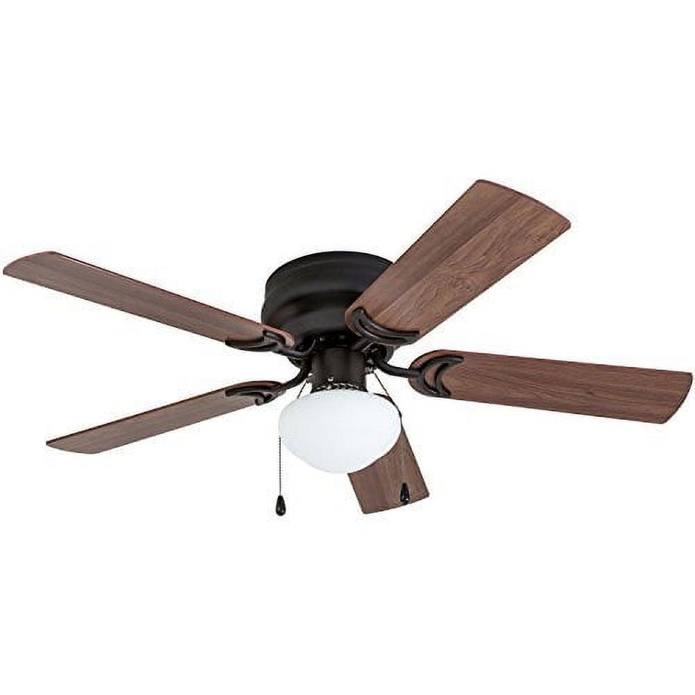 Bronze 42'' Low Profile Ceiling Fan with Reversible Blades