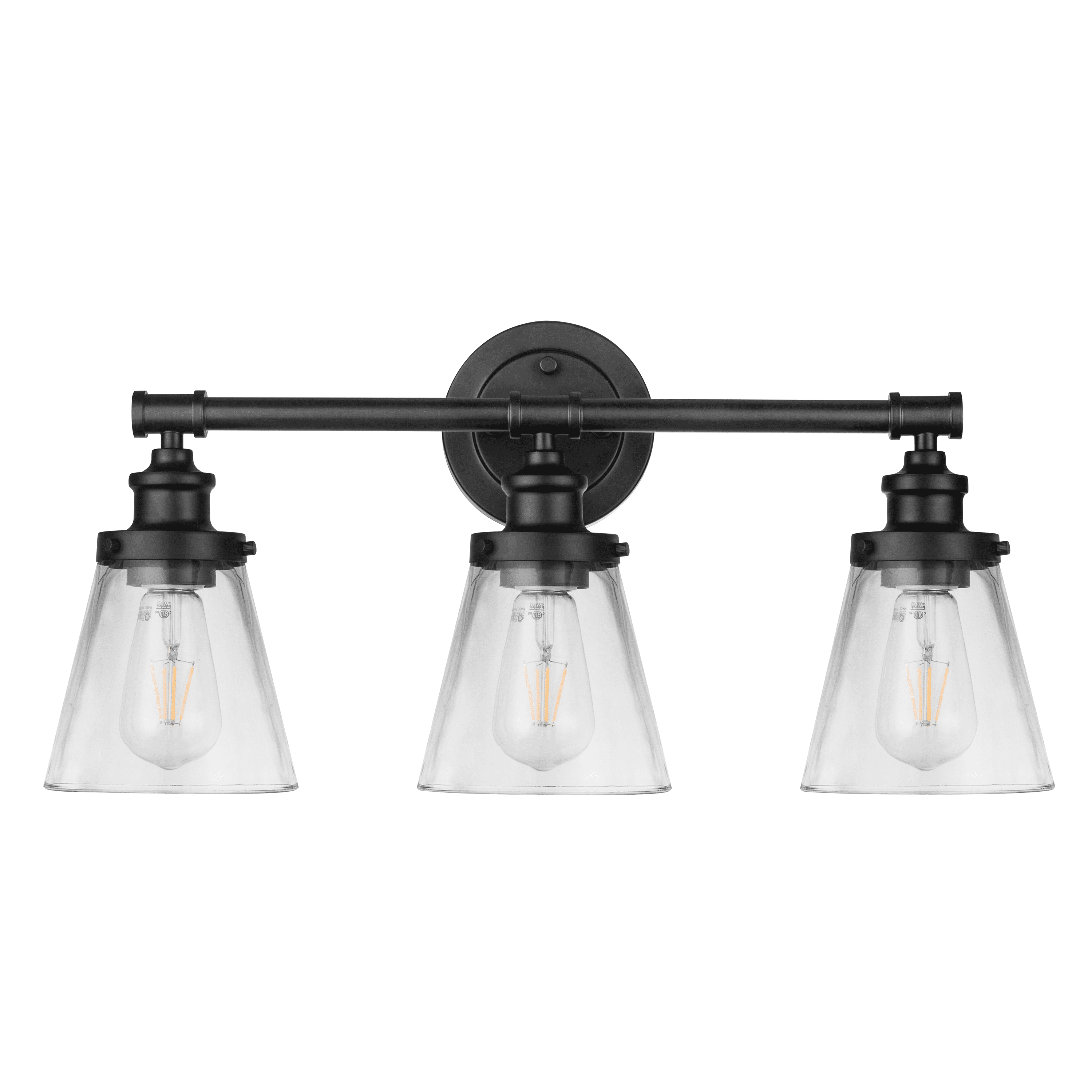 Helenah Matte Black Outdoor Dimmable Vanity Light