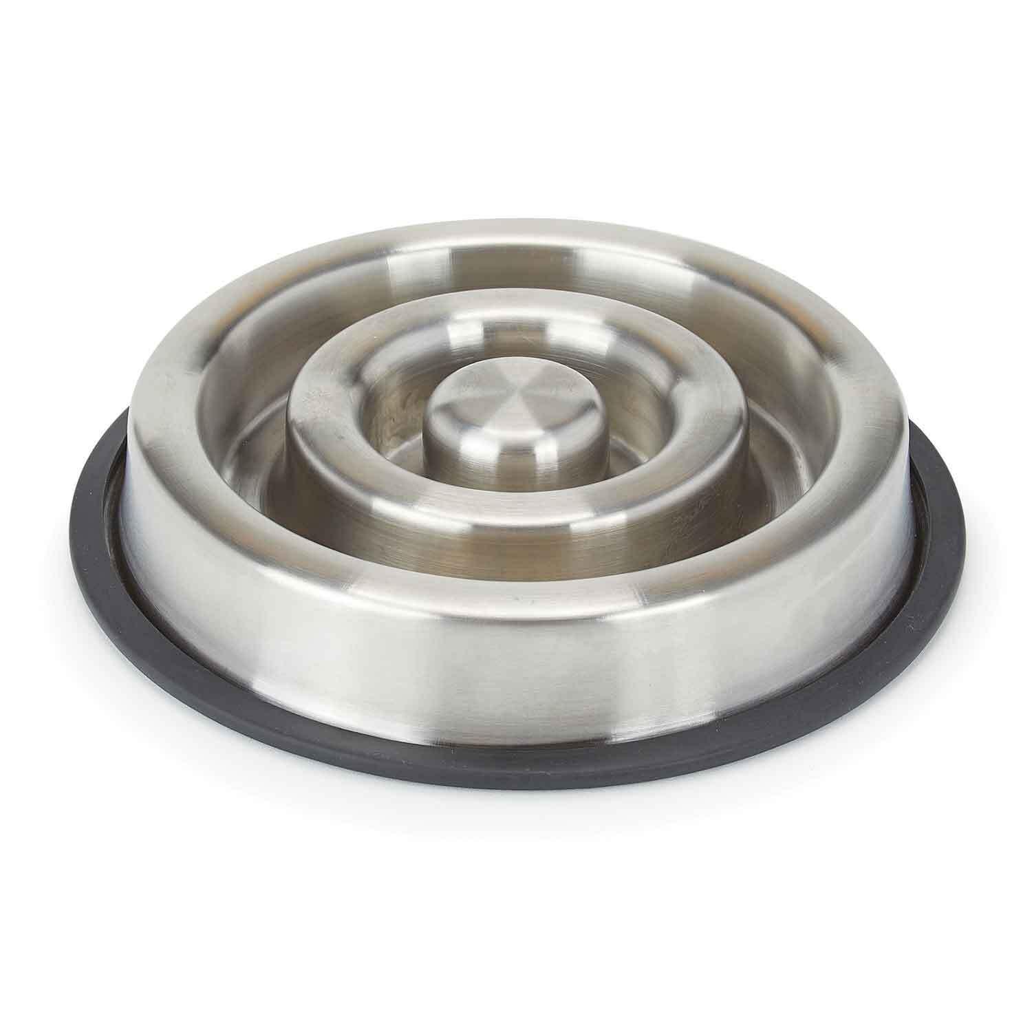 Small Stainless Steel Heavy Duty Slow Feeder Dog Bowl