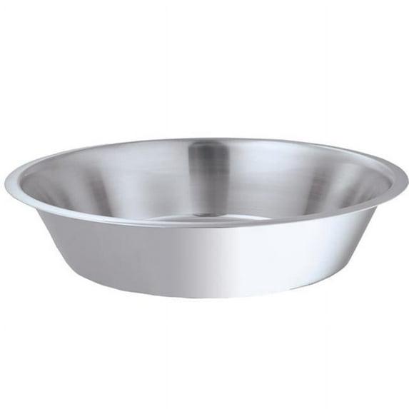 INDIPETS Kitty Low Height Cup: Pet Water and Food Bowl | 6-Inch, Stainless Steel (PN: 800001)