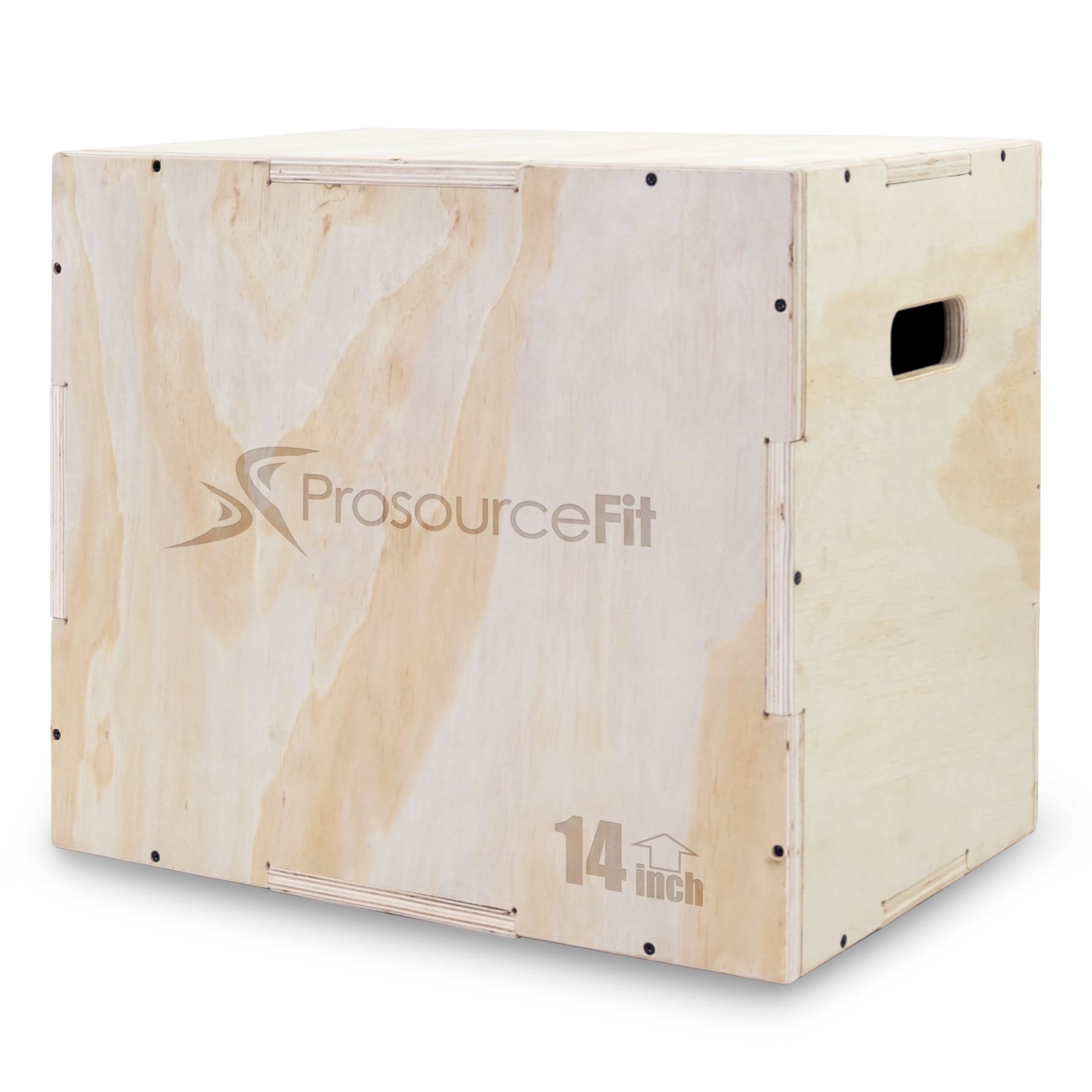 ProsourceFit 3-in-1 Wood Plyometric Jump Box, 16/12/14