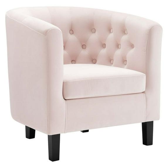Prospect Performance Velvet Armchair Pink