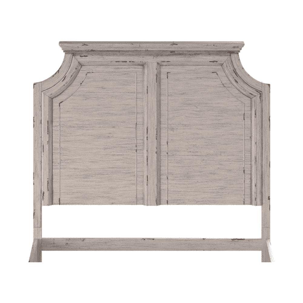 Providence Antique White Mahogany Queen Panel Headboard