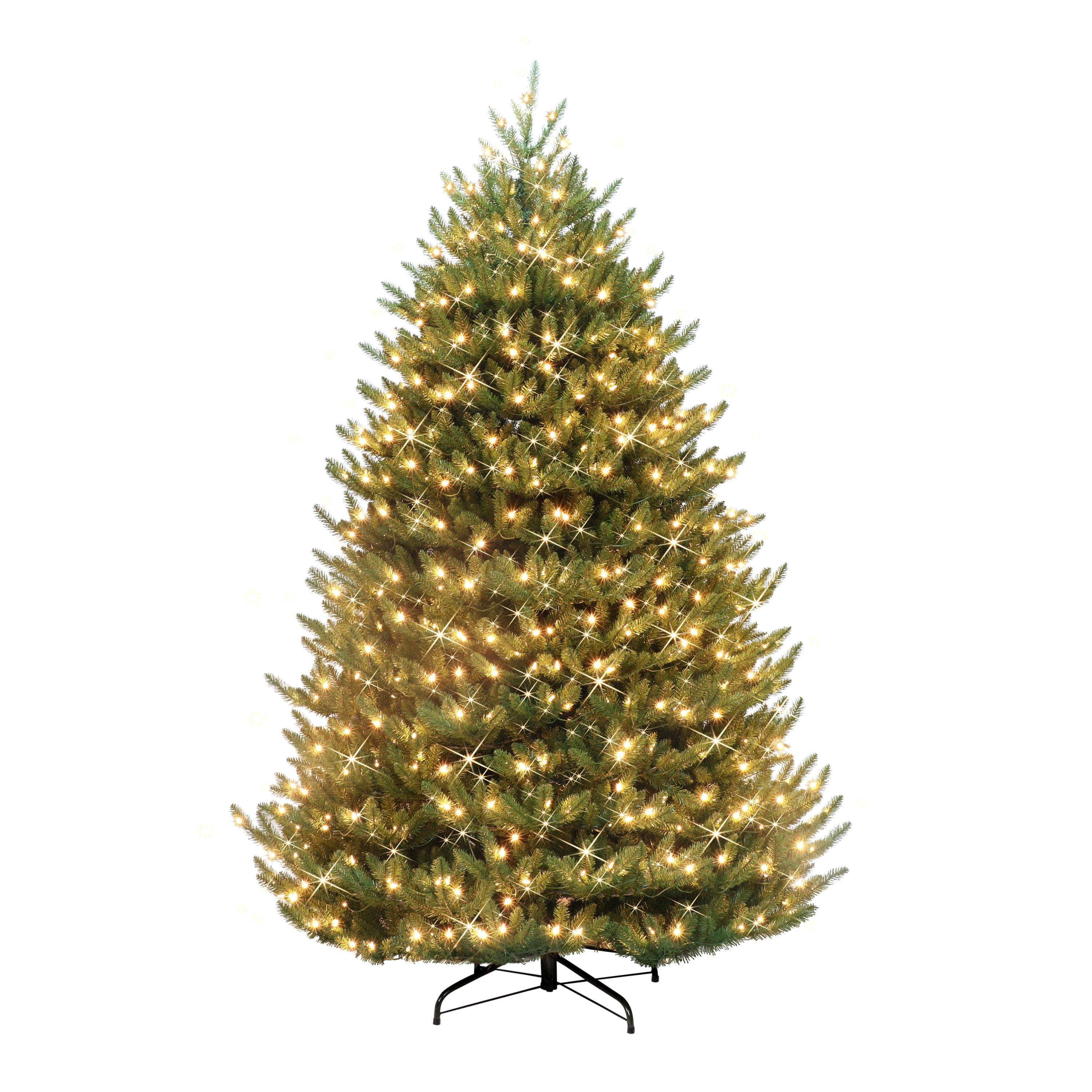 7.5' Canadian Balsam Fir Artificial Christmas Tree with Clear LED Lights