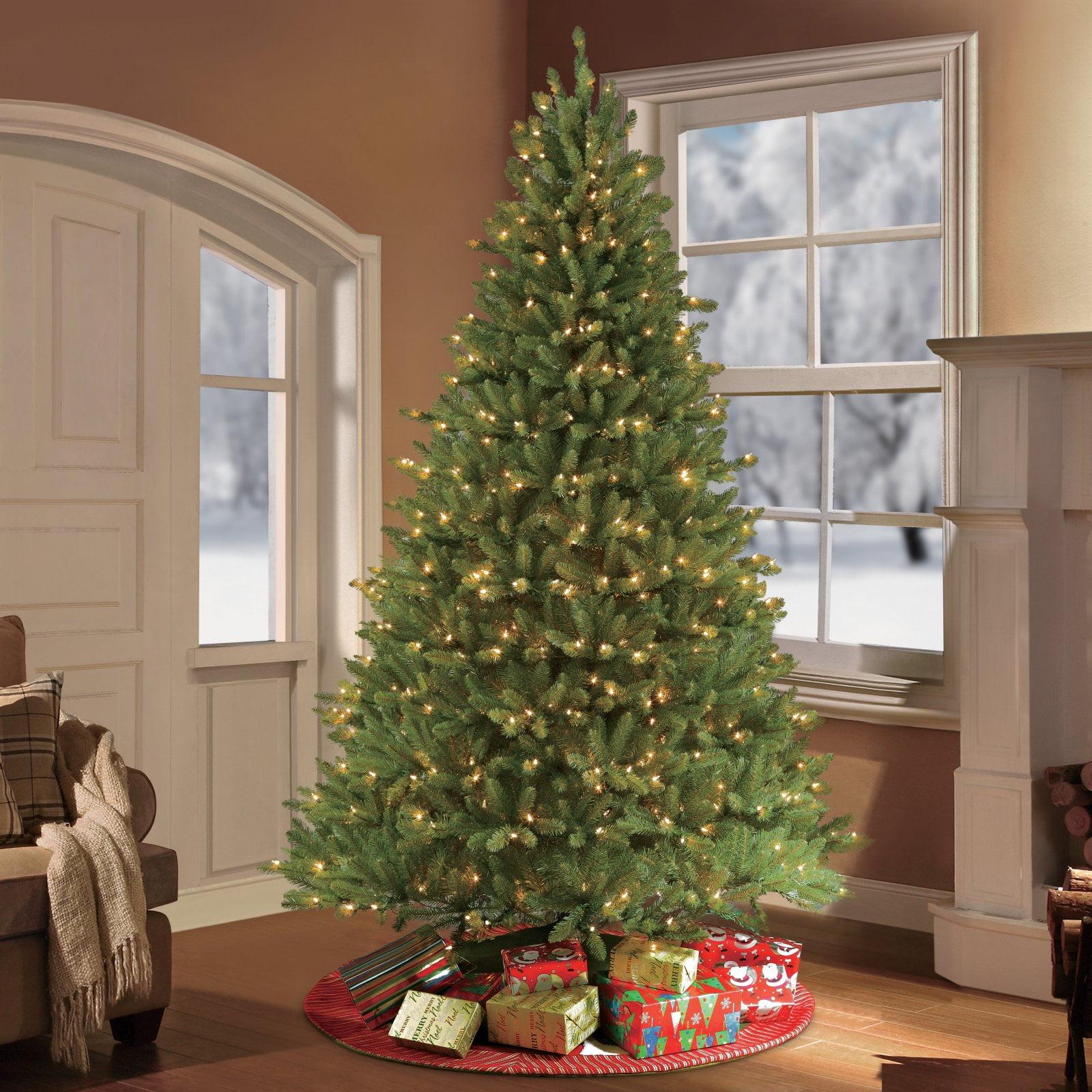 Puleo International 7.5 Pre-Lit Fraser Fir Artificial Christmas Tree with 750 Clear UL-listed Lights