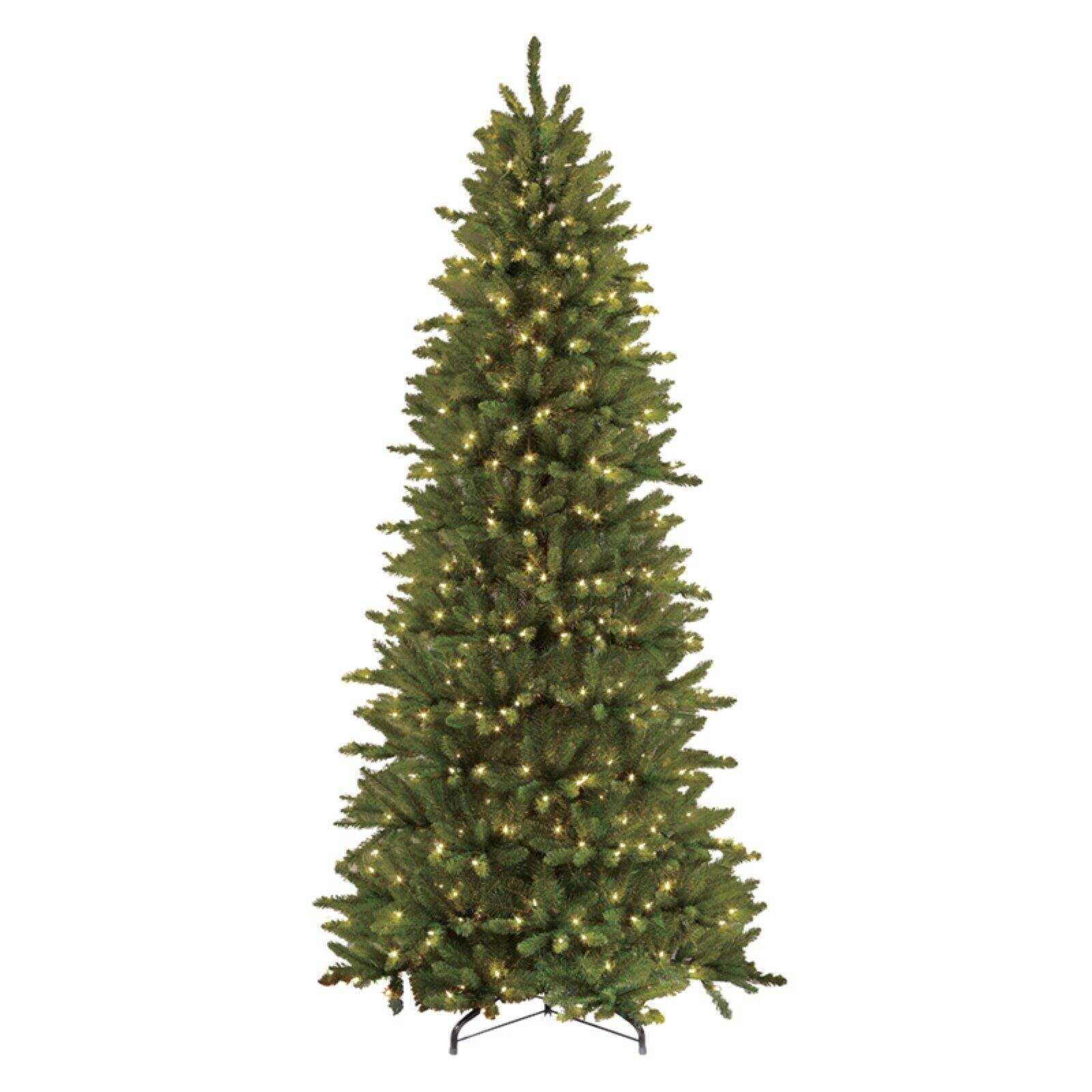 6.5-Foot Pre-Lit Slim Fraser Fir Artificial Christmas Tree with Clear Lights