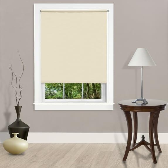 Achim Tear Down Indoor Cordless Vinyl Room Darkening Roller Window Shade, 72 x 37, Ivory Beige