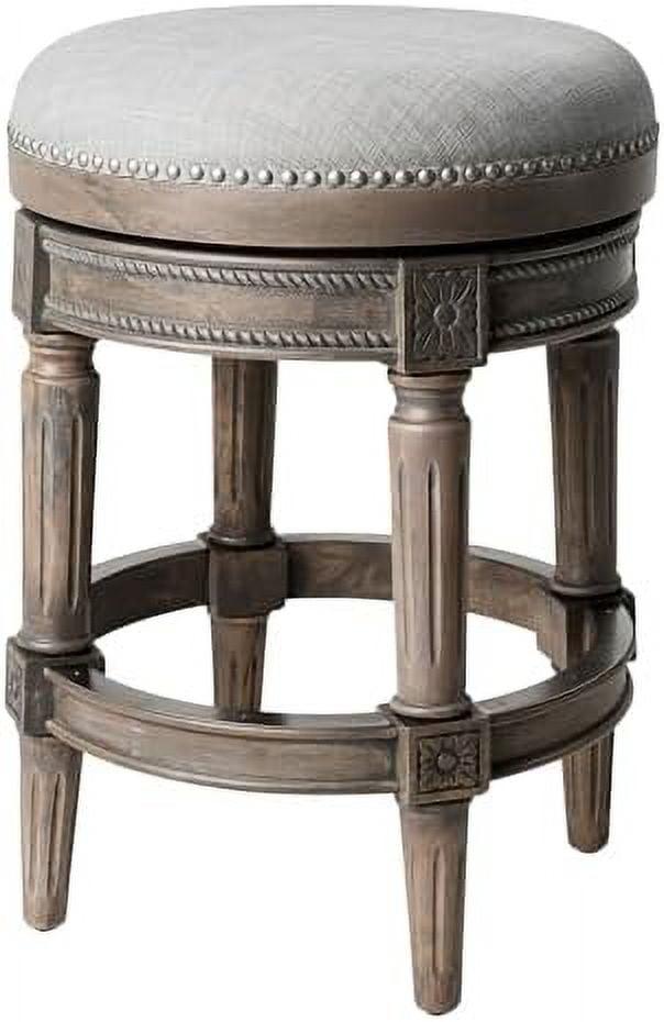 Maven Lane Pullman Backless Bar Stool with Fabric Upholstery